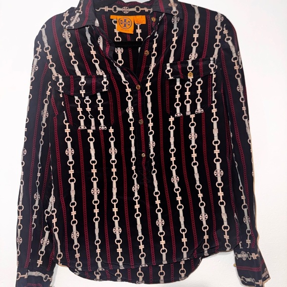 Tory Burch Long Sleeve Button Up Blouse - Picture 1 of 4